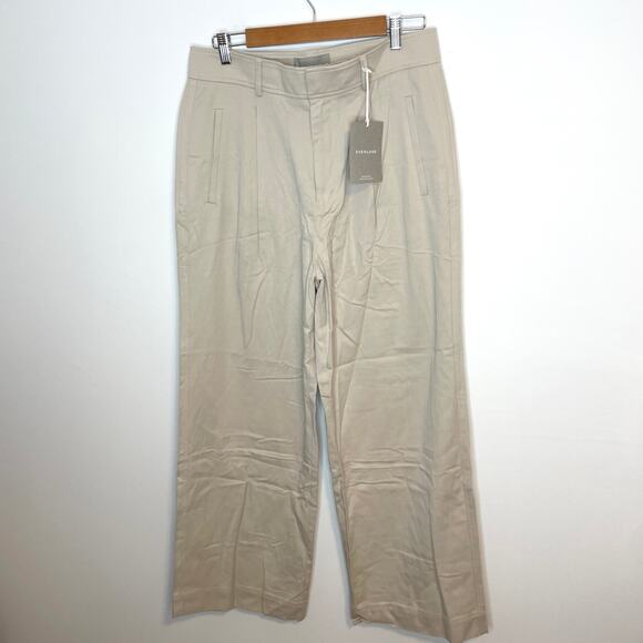 Everlane The Way-High Drape Pant In Sandstone Size 12 Short New - Picture 4 of 14